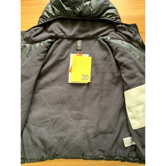 All In Motion Boys Black Mid-Weight Puffer Jacket With Pockets Size Medium - Picture 9 of 12